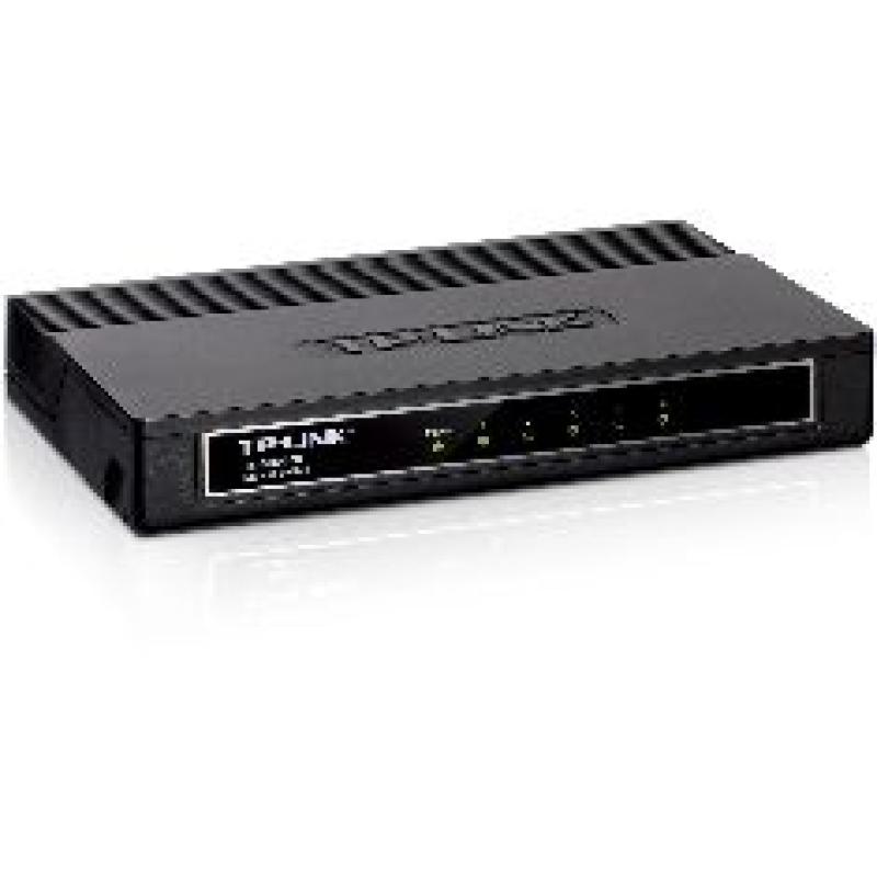 Switch 5 puertos 10 - 100 - 1000 tp - link negro