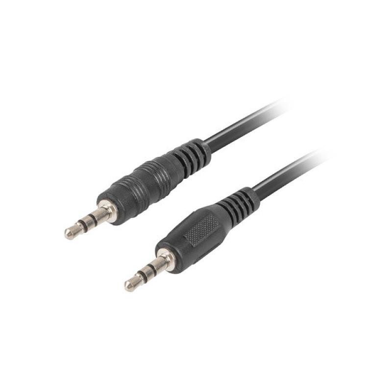 Cable estereo lanberg jack 3.5mm macho - jack 3.5mm macho 1.2m negro