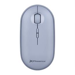 Phoenix rebble ratón inalambrico bluetooth y 2.4 ghz hasta 3 dispositivos con receptor usb clic silencioso para portátil noteboo