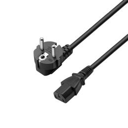 Cable de alimentacion schuko cee 7 - 7 a iec320 c13 ewent ec1900 1.8m