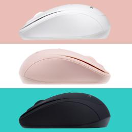 Phoenix m250 ratón inalámbrico 2.4 ghz receptor usb hasta 1600 dpi compatible con pc mac portátil color rosa