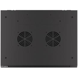 Armario rack lanberg 6u 600x450x368 auto ensamblado 19pulgadas hasta 60 kg negro