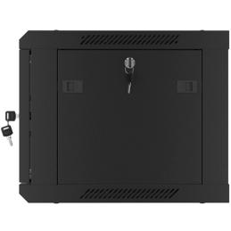 Armario rack lanberg 6u 600x450x368 auto ensamblado 19pulgadas hasta 60 kg negro