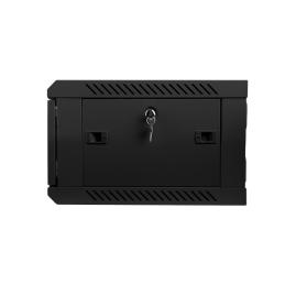 Armario rack lanberg 4u 600x450x279 auto ensamblado 19pulgadas hasta 60 kg negro