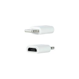 Adaptador lightning a micro usb nanocable - macho - hembra - blanco