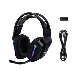 Auricular con microfono logitech g g733 gaming wireless inalambrico negro