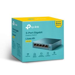 Switch 5 puertos 10 - 100 - 1000 tp - link azul claro