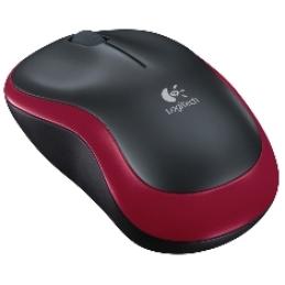 Mouse logitech wireless m185 optico rojo 2.4ghz