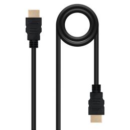 Cable nanocable hdmi macho - macho negro 1m