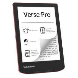 Libro electronico ebook pocketbook verse pro ereader 6pulgadas 16 gb rojo - passion red
