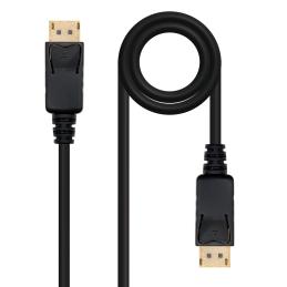 Cable displayport nanocable 2m - macho - macho - negro