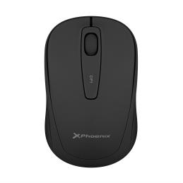 Phoenix m250 ratón inalámbrico 2.4 ghz receptor usb hasta 1600 dpi compatible con pc mac portátil color negro