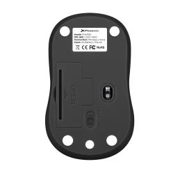 Phoenix m250 ratón inalámbrico 2.4 ghz receptor usb hasta 1600 dpi compatible con pc mac portátil color negro