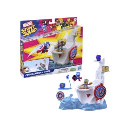 Set de juego hasbro marvel stunt squad tower smash