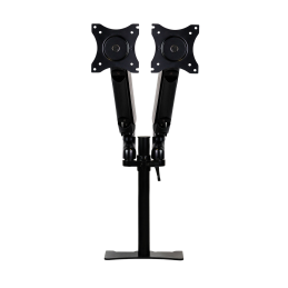 Brazo articulado soporte doble monitor ajustable 27pulgadas vesa 75 x 75 - 100 x 100