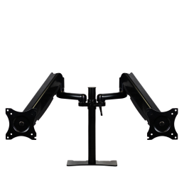 Brazo articulado soporte doble monitor ajustable 27pulgadas vesa 75 x 75 - 100 x 100