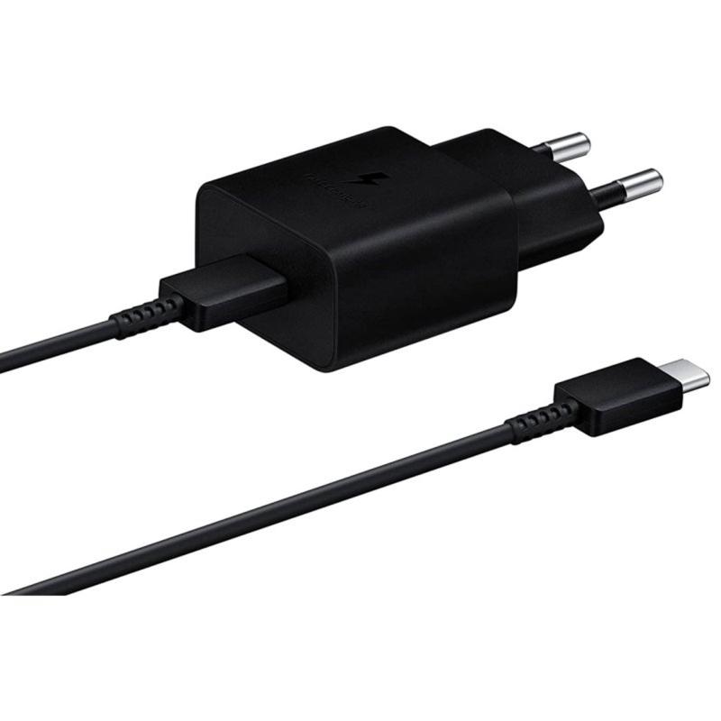 Cargador samsung ep - t1510 usb tipo c negro + cable usb tipo c 15w