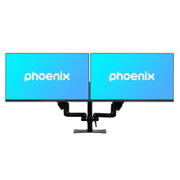 Brazo articulado soporte doble monitor ajustable 27pulgadas vesa 75 x 75 - 100 x 100