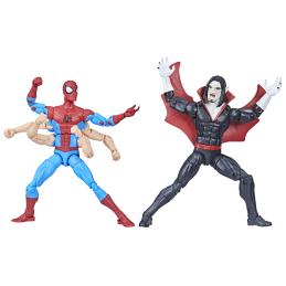 Pack 2 figuras hasbro marvel legends series spider - man & morbus