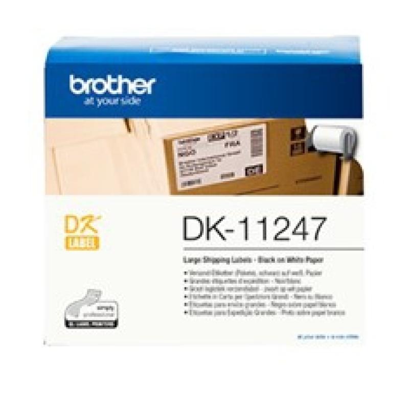 Etiquetas papel precortada brother dk11247 103 x 164 mm 180e ql1050 - ql1100