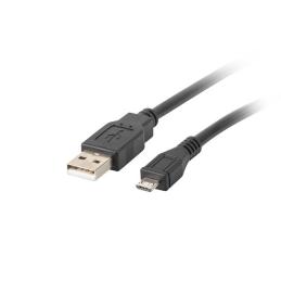 Cable usb lanberg 2.0 macho - micro usb macho 1.8 m negro