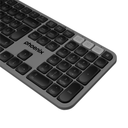 Teclado inalámbrico multidispositivo phoenix k300 blueooth dual y 2.4ghz