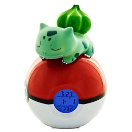 Lampara led despertador reloj teknofun madcow entertainment pokemon bulbasaur durmiendo en pokeball
