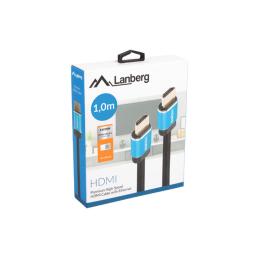 Cable hdmi lanberg m - m v2.0 premium certificate 1m negro