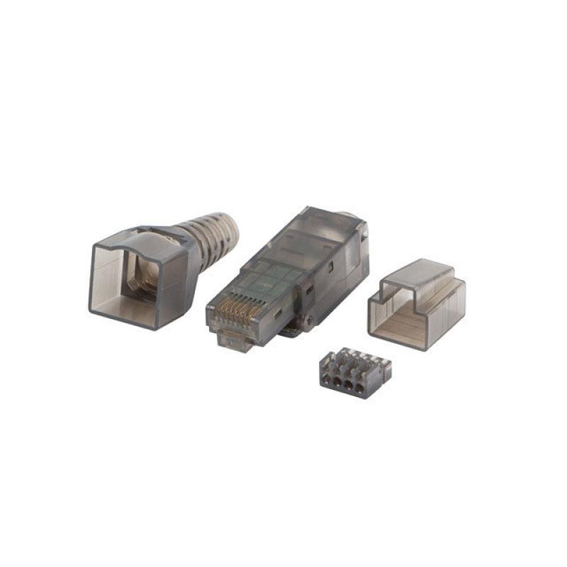 Conector lanberg rj45 cat 6a utp plug 8p8c tool - less