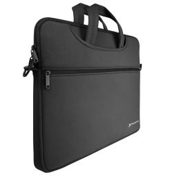 Funda maletin neopreno phoenix para portátil o tablet hasta 14pulgadas interior terciopelo negro