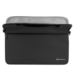 Funda maletin neopreno phoenix para portátil o tablet hasta 14pulgadas interior terciopelo negro