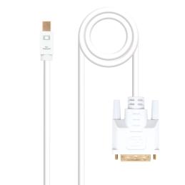 Cable nanocable conversor mini dp a dvi mini dp - m - dvi - m blanco 2.0 m