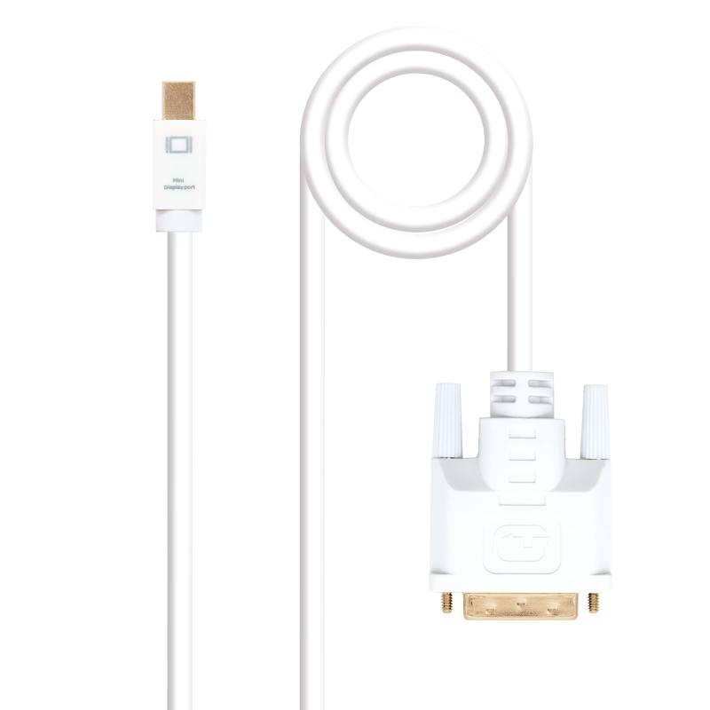 Cable nanocable conversor mini dp a dvi mini dp - m - dvi - m blanco 2.0 m