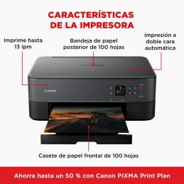 Multifuncion canon pixma ts5350i inyeccion color a4 - 13ppm - wifi - duplex impresion - ppp - negro