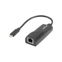 Adaptador lanberg usb tipo c 3.1 macho - ethernet rj45 hembra - 0.15m