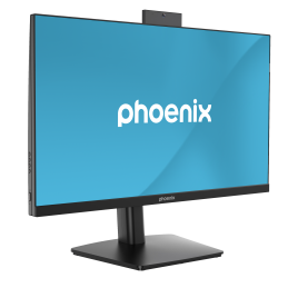 Monitor phoenix visión 24 pro 23.8pulgadas full hd panel ips webcam integrada abatible hdmi + dp altavoces integrados