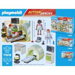 Playmobil action heroes: resonancia con paciente