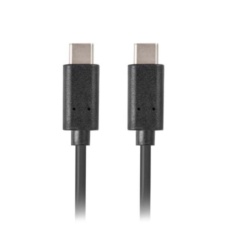 Cable usb tipo c 3.1 gen 1 lanberg 0.5m - macho - macho - negro
