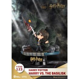 Figura beast kingdom dstage harry potter y la cámara secreta harry vs basilico