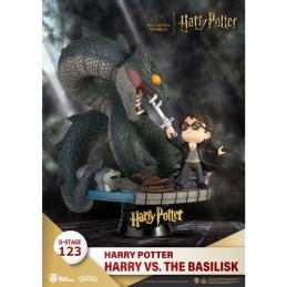 Figura beast kingdom dstage harry potter y la cámara secreta harry vs basilico