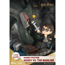 Figura beast kingdom dstage harry potter y la cámara secreta harry vs basilico