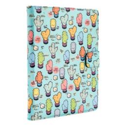 Funda universal rotatory 360º silver ht para tablet 9 - 10.1pulgadas cactoos green metal