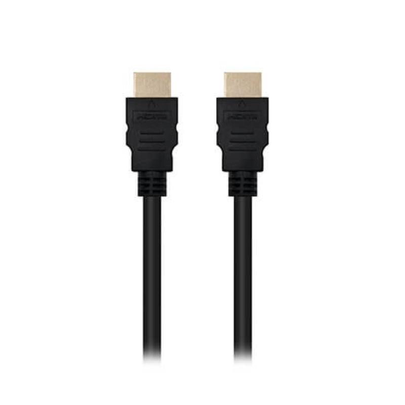 Cable hdmi 1.4 tipo a a hdmi tipo a nanocable 1.5m - macho - macho - alta velocidad - 4k - 10gbps - negro