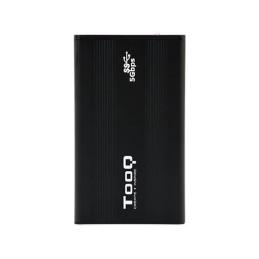 Caja externa tooq tqe - 2524b 2.5pulgadas 9.5mm sata usb 3.0 negro