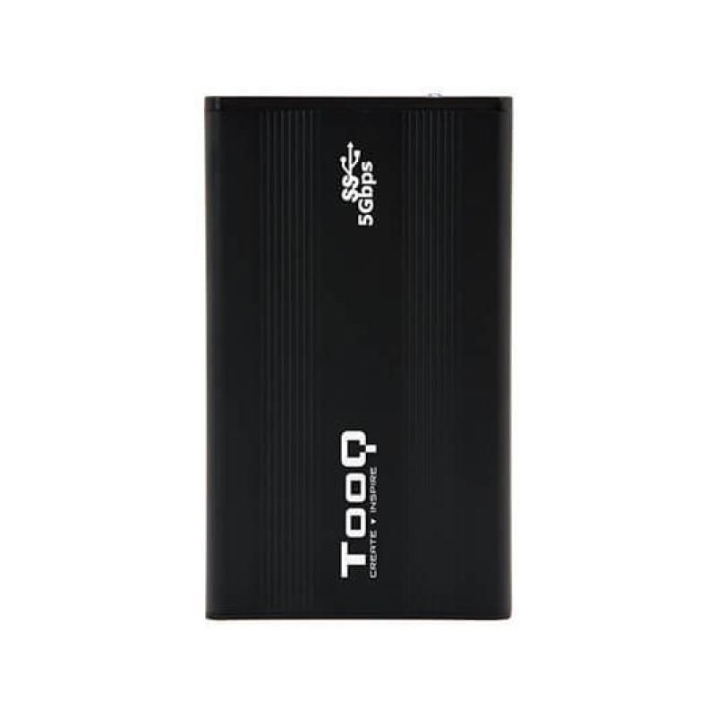 Caja externa tooq tqe - 2524b 2.5pulgadas 9.5mm sata usb 3.0 negro