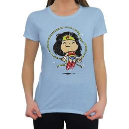Camiseta funko pop super cute tee dc wonder woman con cuerda talla l niña 23301