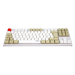 Teclado gaming royal pbt mecanico blanco