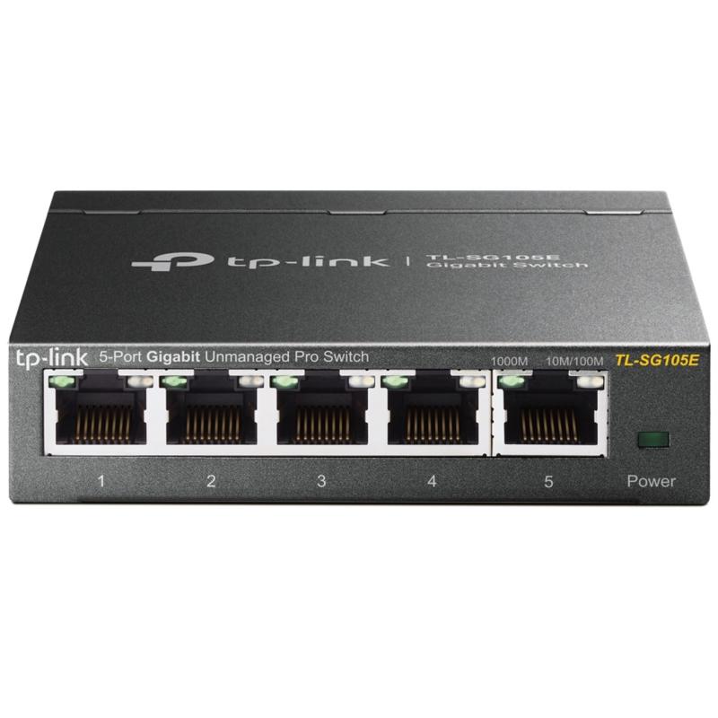 Switch 5 puertos 10 - 100 - 1000 tp - link gris