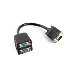 Adaptador lanberg vga - vga x2 20cm