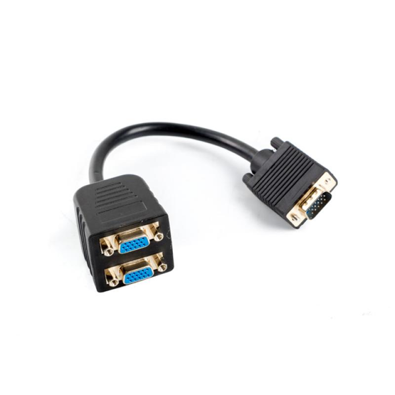 Adaptador lanberg vga - vga x2 20cm